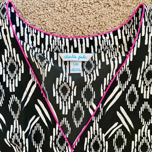 Charlie Jade 100% Silk Sheath Dress with Drawstring Waist NWOT - Picture 5 of 6